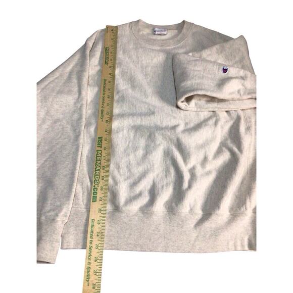 Hims&Hers x Champion Sweatshirt Mens Medium Crew Neck Fleece - Picture 8 of 9